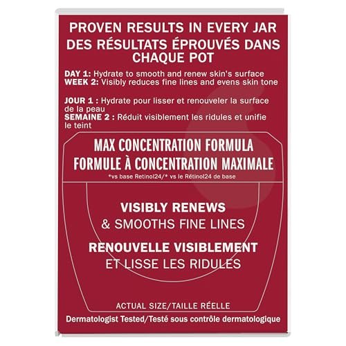 Olay Retinol Face Moisturizer, 24 MAX Anti - Aging Night Cream for Women, Fragrance - Free, Non Greasy - Anti - Wrinkle, Smooth Fine Lines, Tightening, Hydrating Skin Care - Peptides, Glycerin, 1.7 Oz - My Store