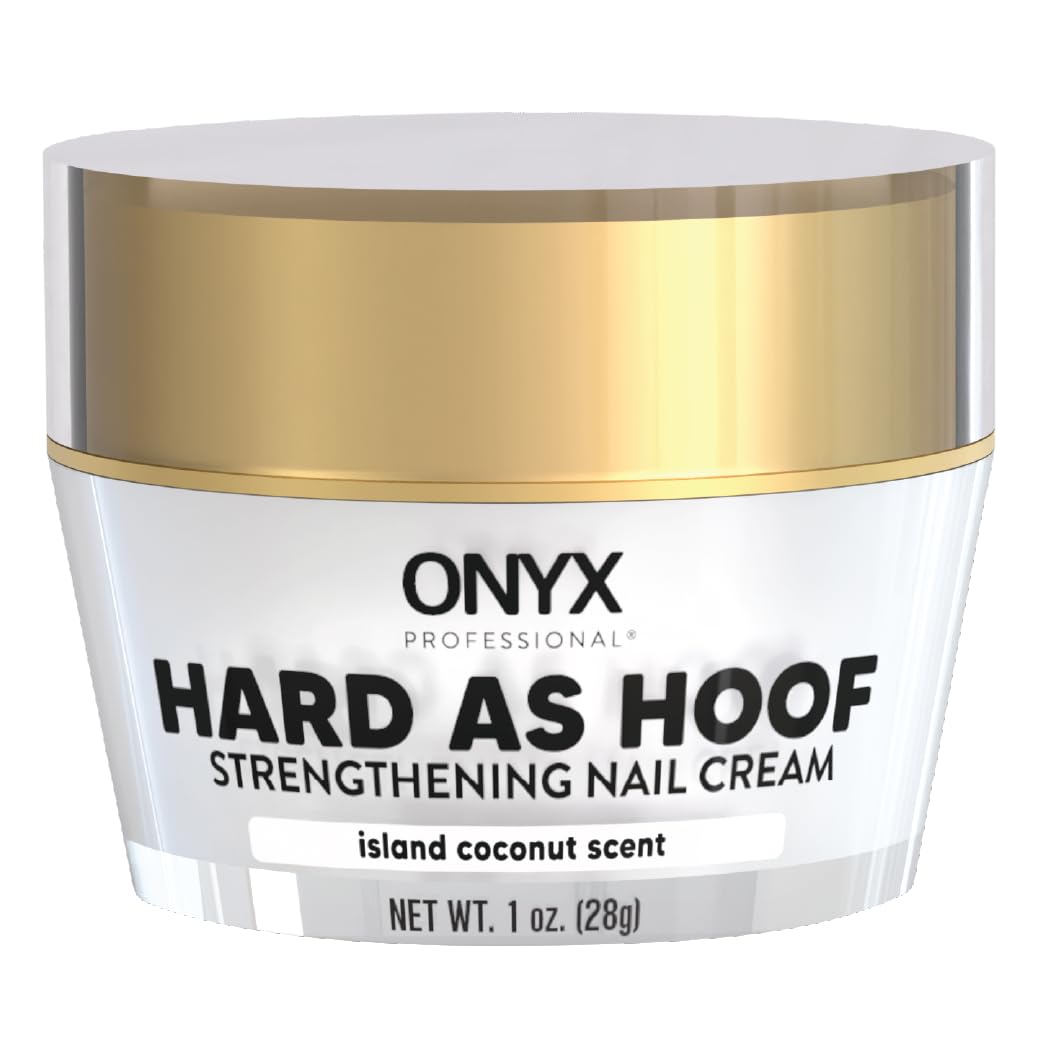 Onyx Professional Hard as Hoof Nail Strengthening Cream, Coconut Scent - Nail Growth and Conditioning Cuticle Cream Stops Splits, Chips, Cracks & Strengthens Nails, 1 oz - My Store