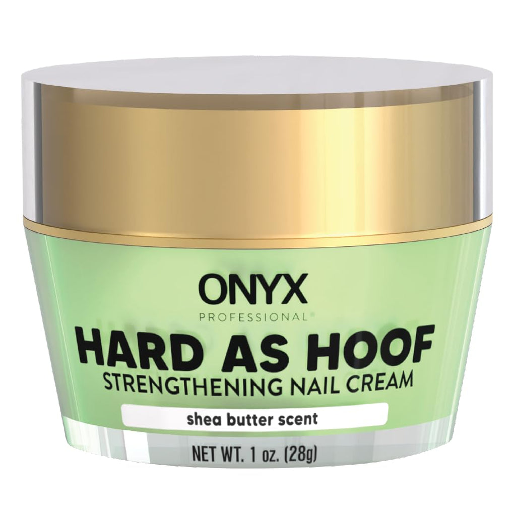 Onyx Professional Hard as Hoof Nail Strengthening Cream, Shea Butter Scent - Nail Growth & Conditioning Cuticle Cream Stops Splits, Chips, Cracks & Strengthens Nails, 1 oz - My Store