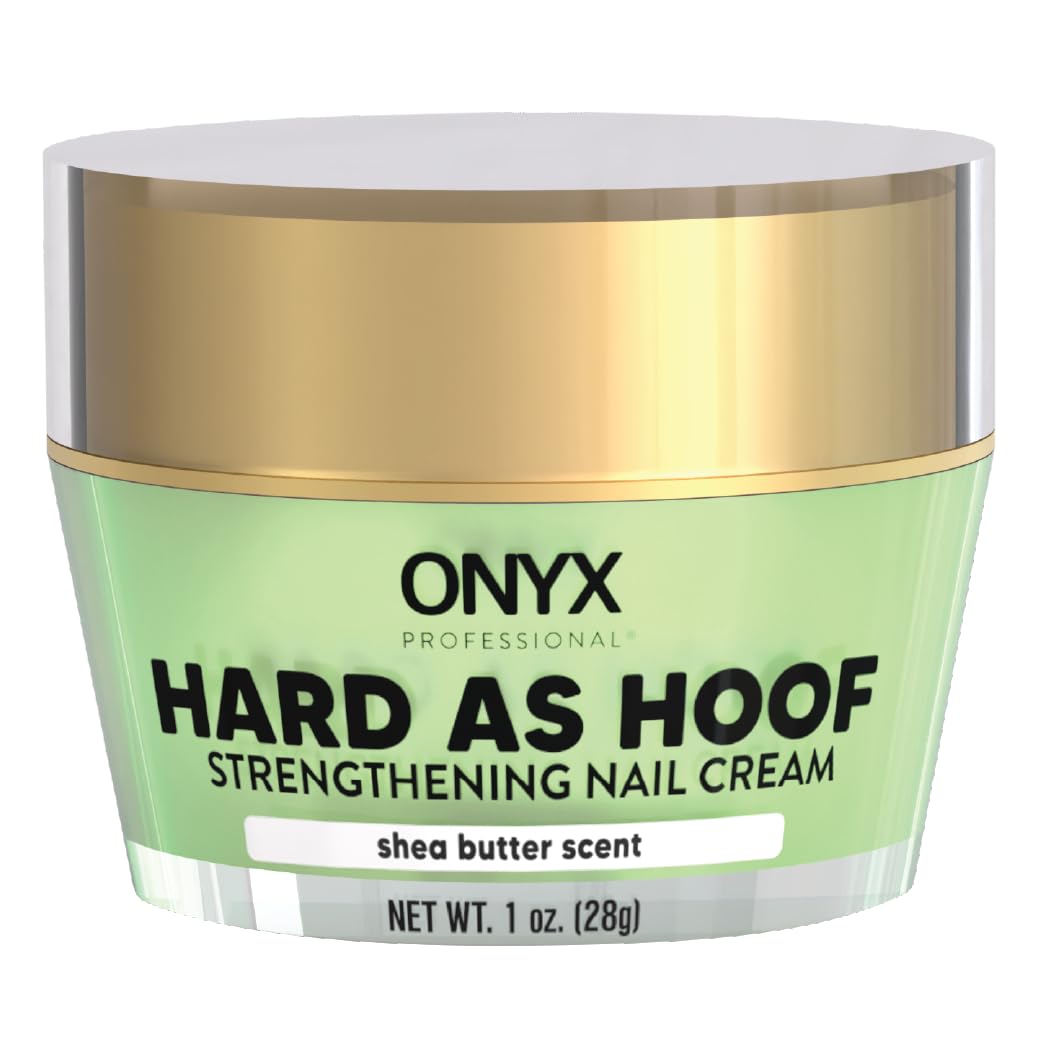 Onyx Professional Hard as Hoof Nail Strengthening Cream, Shea Butter Scent - Nail Growth & Conditioning Cuticle Cream Stops Splits, Chips, Cracks & Strengthens Nails, 1 oz - My Store