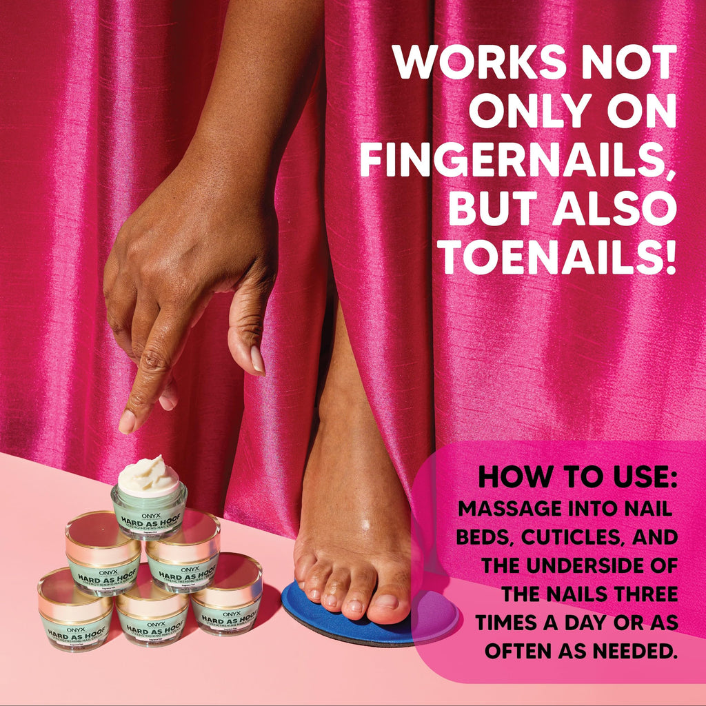 Onyx Professional Hard As Hoof Nail Strengthening Cream, Unscented - Nail Growth & Conditioning Cuticle Cream Stops Splits, Chips, Cracks & Strengthens Nails, 1 oz - My Store