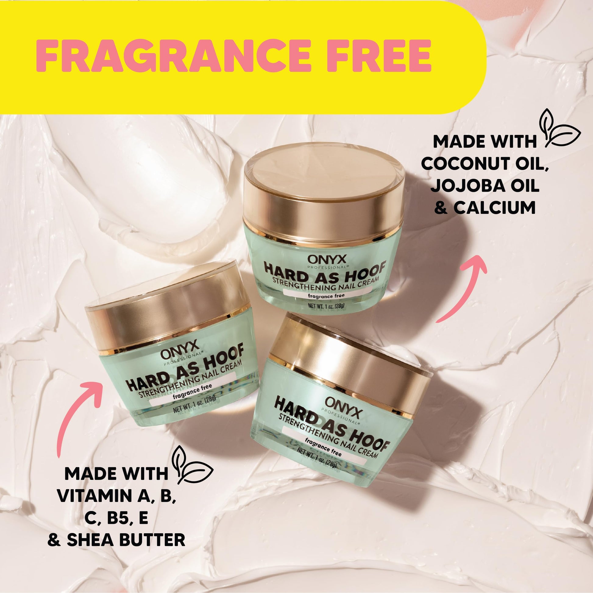 Onyx Professional Hard As Hoof Nail Strengthening Cream, Unscented - Nail Growth & Conditioning Cuticle Cream Stops Splits, Chips, Cracks & Strengthens Nails, 1 oz - My Store