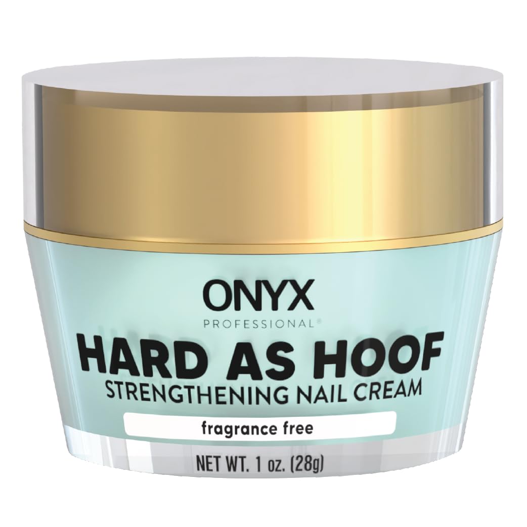 Onyx Professional Hard As Hoof Nail Strengthening Cream, Unscented - Nail Growth & Conditioning Cuticle Cream Stops Splits, Chips, Cracks & Strengthens Nails, 1 oz - My Store
