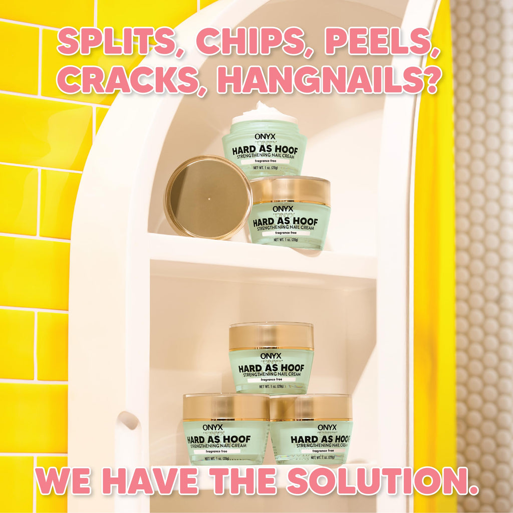 Onyx Professional Hard As Hoof Nail Strengthening Cream, Unscented - Nail Growth & Conditioning Cuticle Cream Stops Splits, Chips, Cracks & Strengthens Nails, 1 oz - My Store