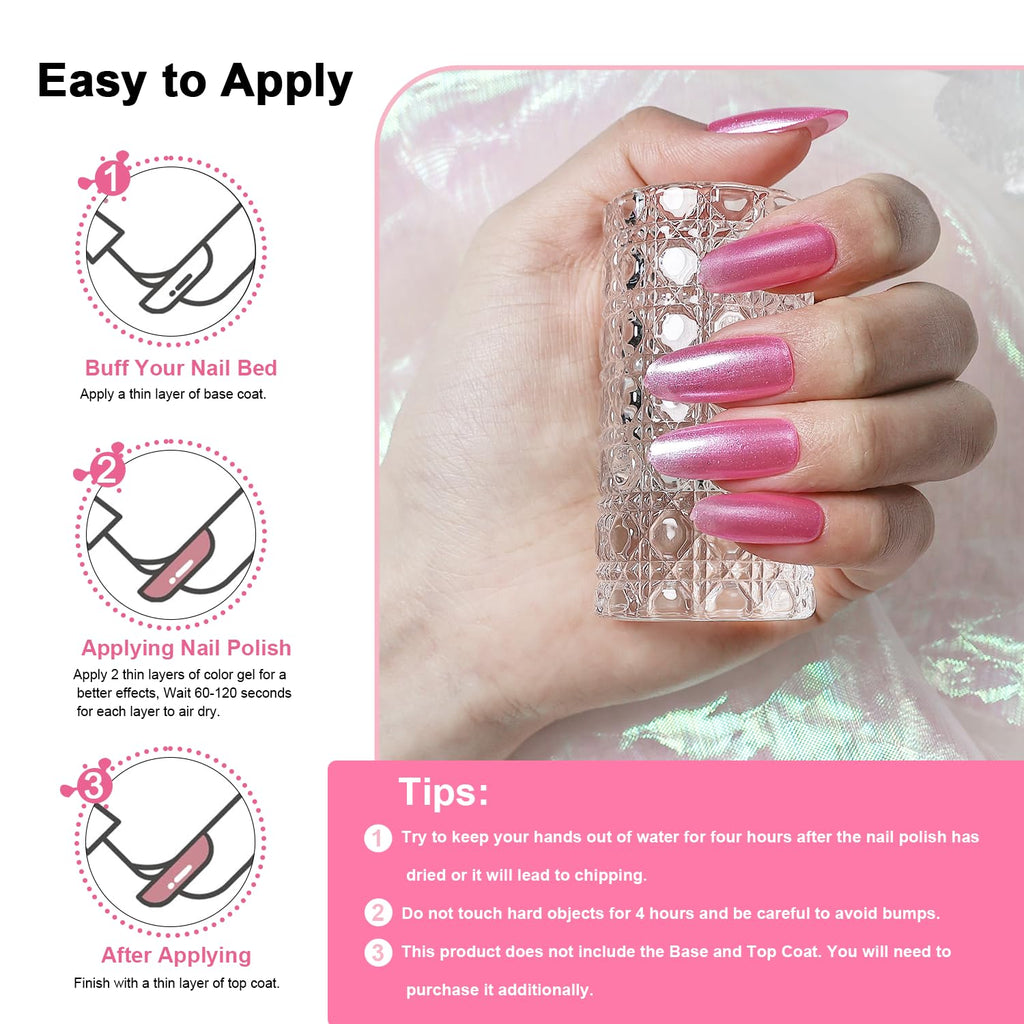 OpenLive 16.5ml Pink Glitter Nail Polish Large Volume Quick Dry Nail Polish, Long Lasting Shine, Fingernail Toenail Nail Art DIY Home Travel Nail Art Gift - SkinNails&Makeup