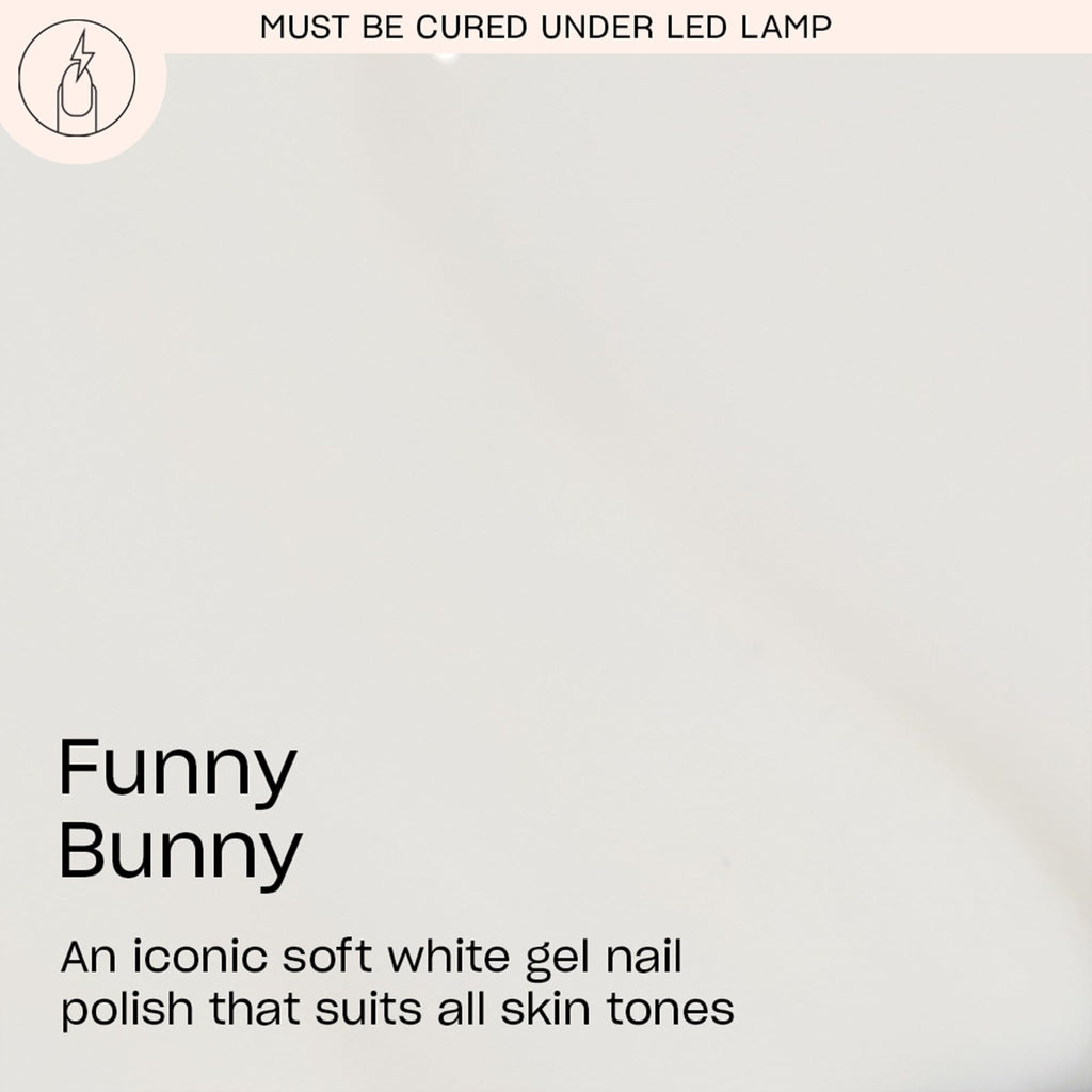 OPI GelColor Funny Bunny | Sheer Soft White Crème LED Cure Gel Nail Polish | Salon - Quality Shine, Long - Lasting Wear | Vegan & HEMA Free | 0.5 Fl Oz - SkinNails&Makeup