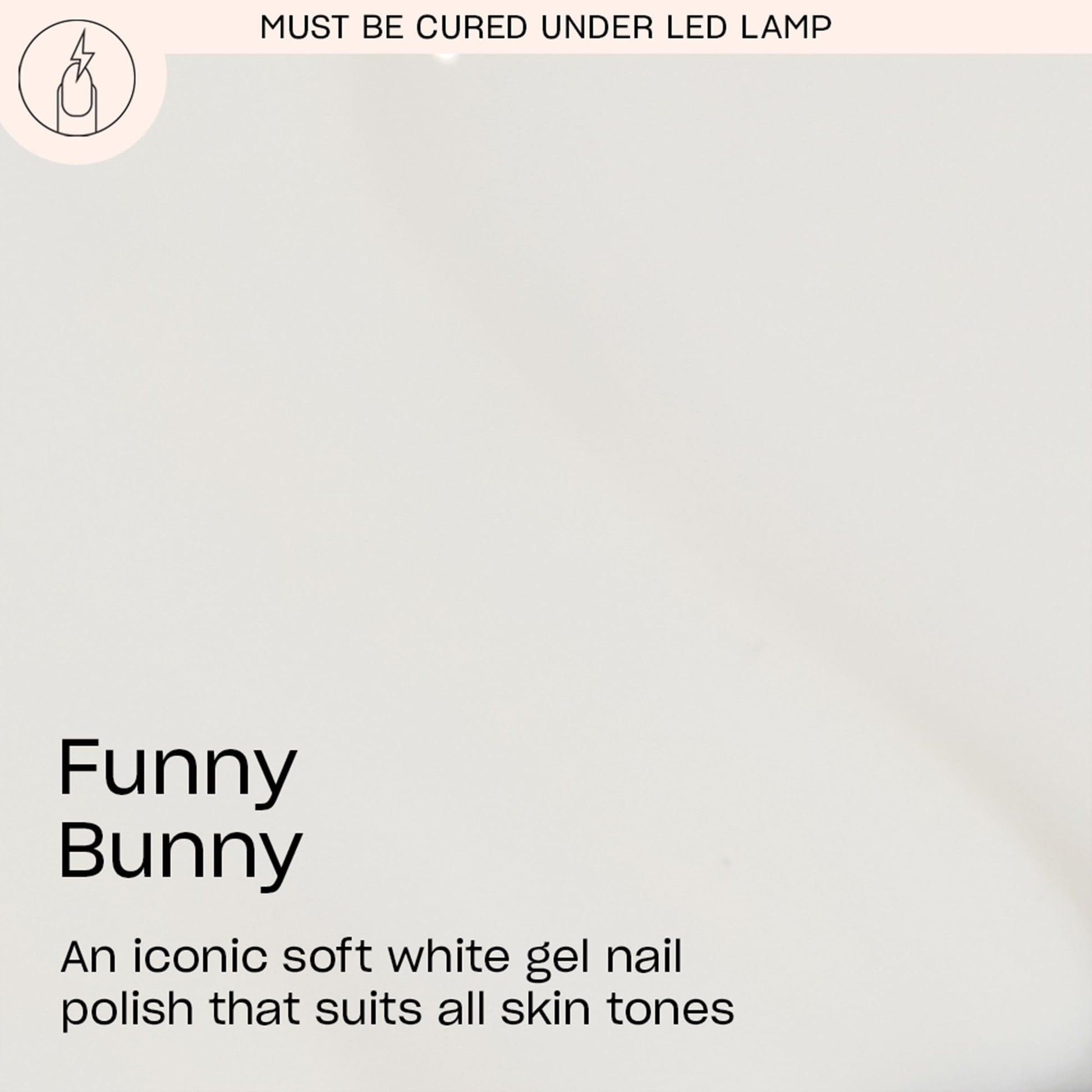 OPI GelColor Funny Bunny | Sheer Soft White Crème LED Cure Gel Nail Polish | Salon - Quality Shine, Long - Lasting Wear | Vegan & HEMA Free | 0.5 Fl Oz - SkinNails&Makeup