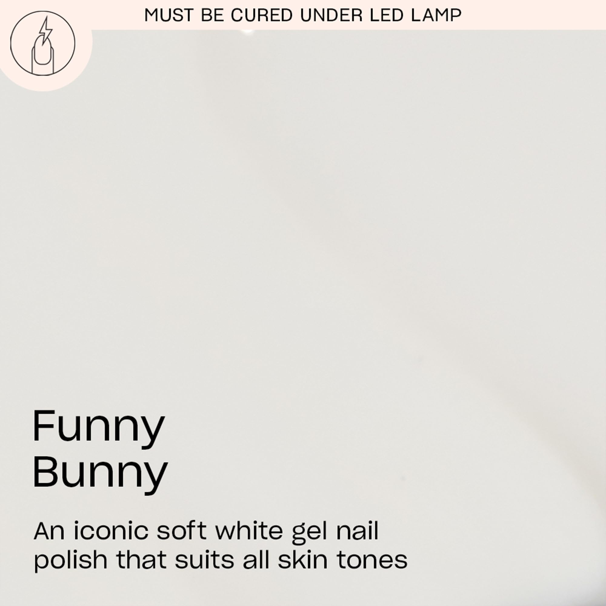 OPI GelColor Funny Bunny | Sheer Soft White Crème LED Cure Gel Nail Polish | Salon - Quality Shine, Long - Lasting Wear | Vegan & HEMA Free | 0.5 Fl Oz - SkinNails&Makeup