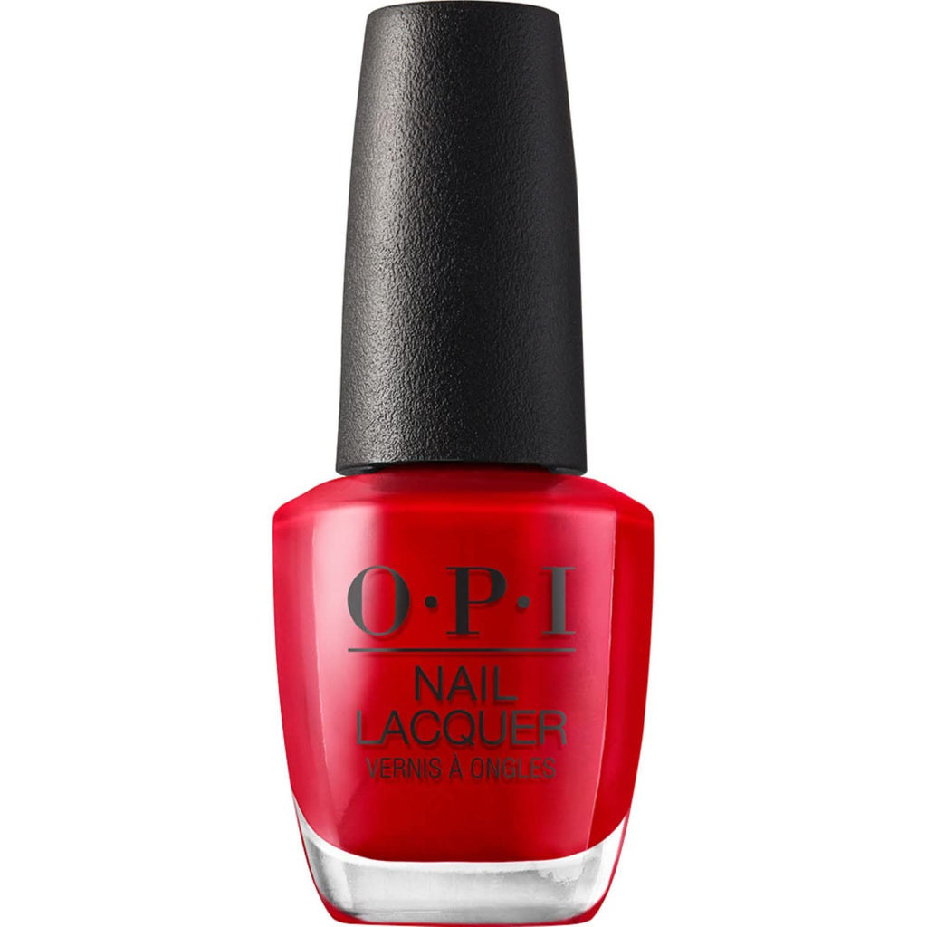 OPI Nail Lacquer Big Apple Red | Opaque Bright Red Crème Chip Resistant Nail Polish | Fast Drying, Streak Free - My Store