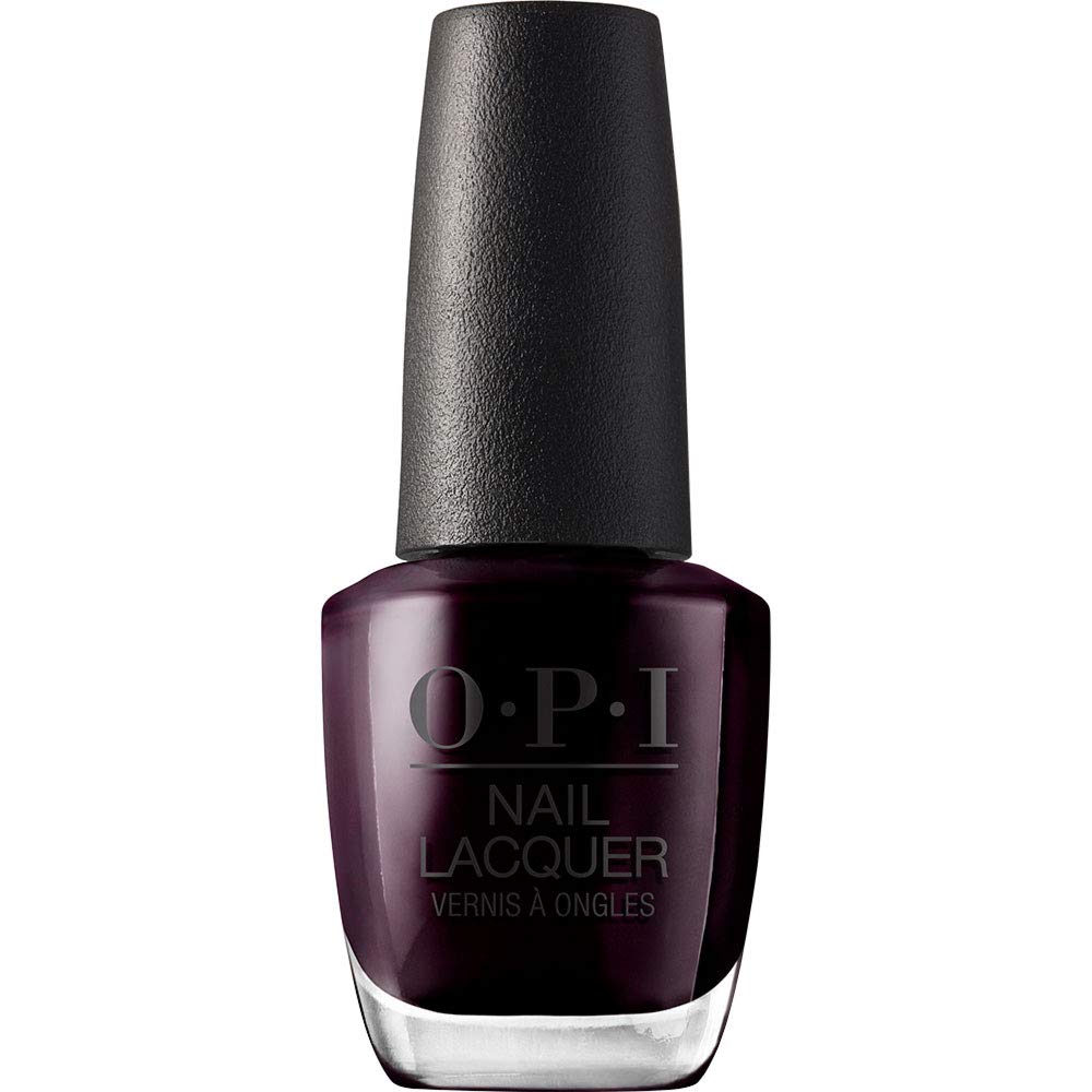 OPI Nail Lacquer Black Cherry Chutney | Opaque Dark Red Pearl Chip Resistant Nail Polish | Fast Drying, Streak Free - SkinNails&Makeup