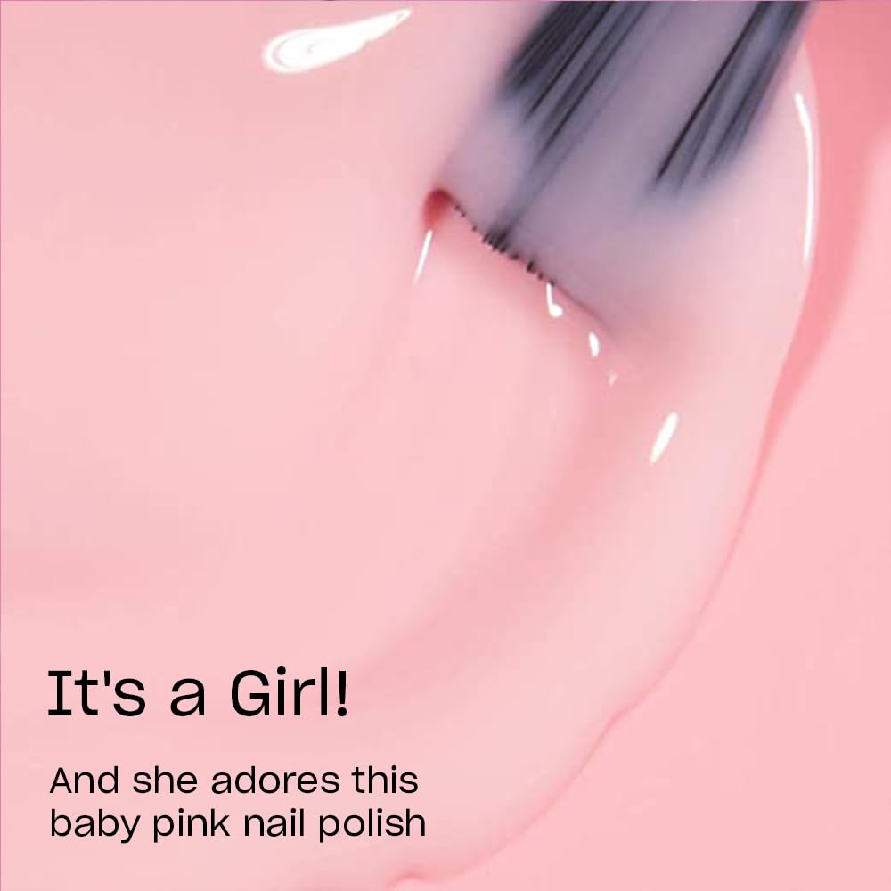 OPI Nail Lacquer It's a Girl! | Sheer Soft Pink Sheer Chip Resistant Nail Polish | Fast Drying, Streak Free - SkinNails&Makeup