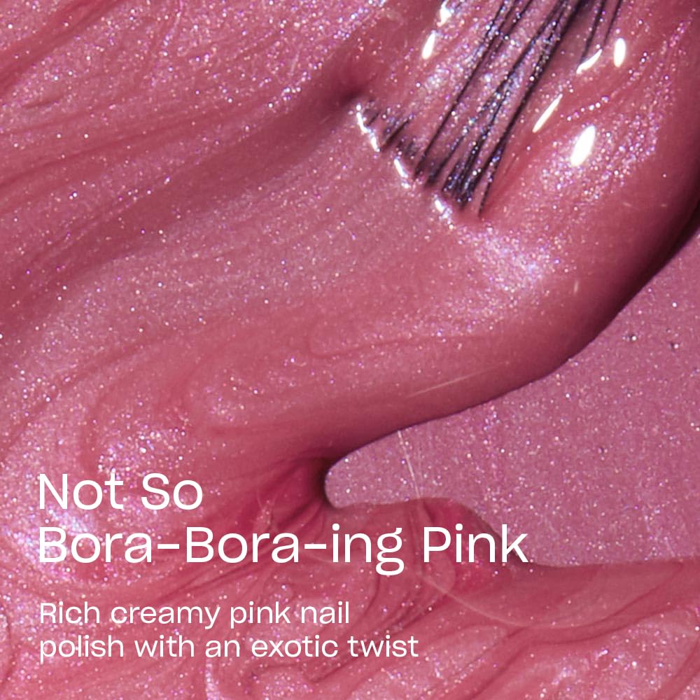 OPI Nail Lacquer Not So Bora - Bora - ing Pink | Sheer Soft Pink Pearl Chip Resistant Nail Polish | Vegan, Fast Drying, Streak Free - My Store