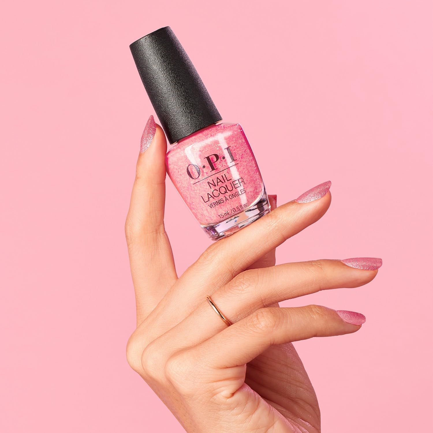 OPI Nail Lacquer Pixel Dust | Opaque Light Pink Shimmer Chip Resistant Nail Polish | Xbox Collection - My Store