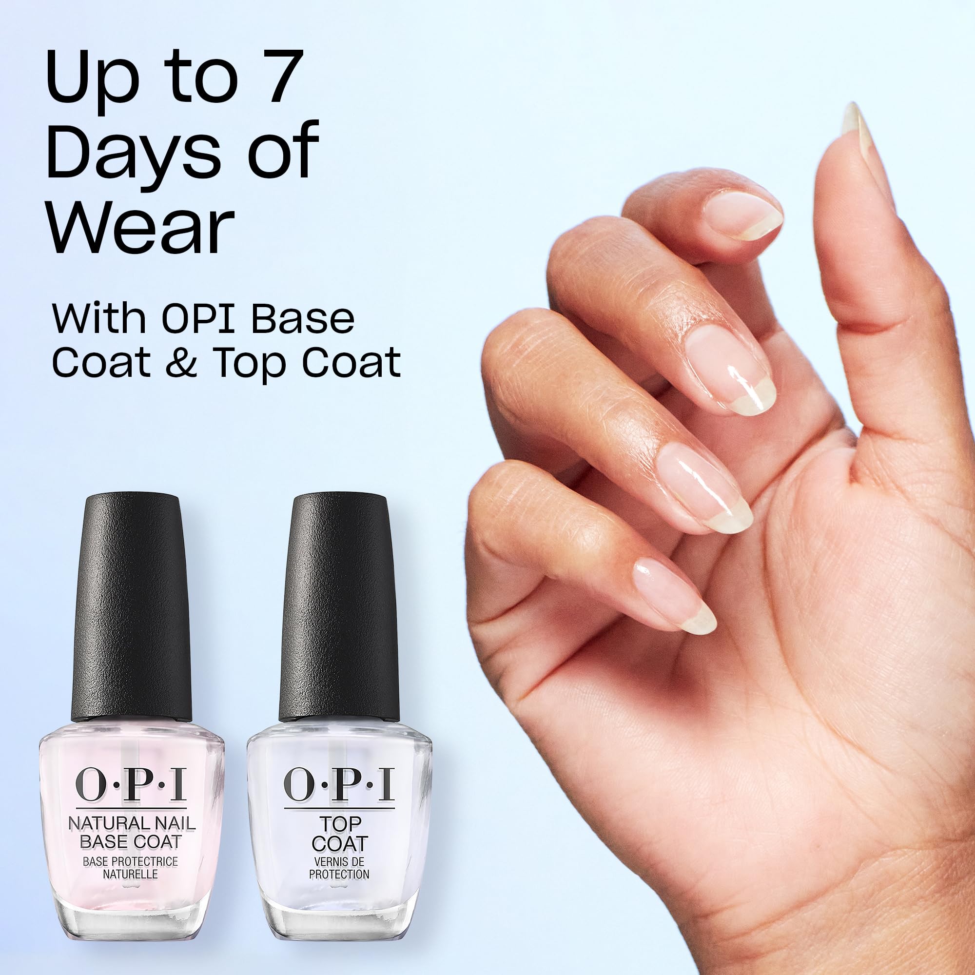 OPI Nail Lacquer Rosy Future | Sheer Soft Pink Crème Chip Resistant Nail Polish | Fast Drying, Streak Free - My Store