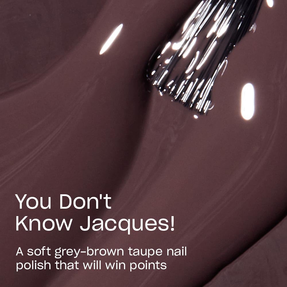 OPI Nail Lacquer You Don't Know Jacques! | Opaque Dark Brown Crème Chip Resistant Nail Polish | Vegan, Fast Drying, Streak Free - SkinNails&Makeup