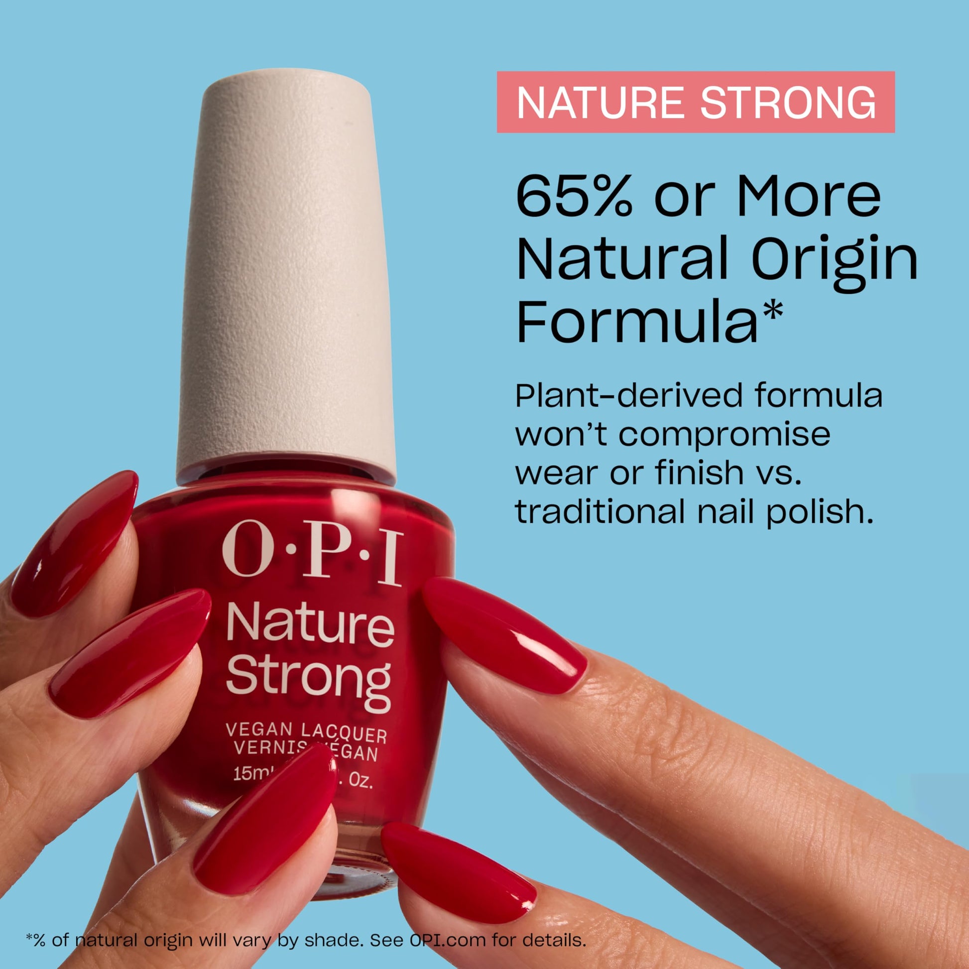 OPI Nature Strong Cauliflower Power | Semi - Sheer Soft Warm White Crème Natural Origin Nail Polish LE | Plant Based, Vegan, Cruelty Free - My Store