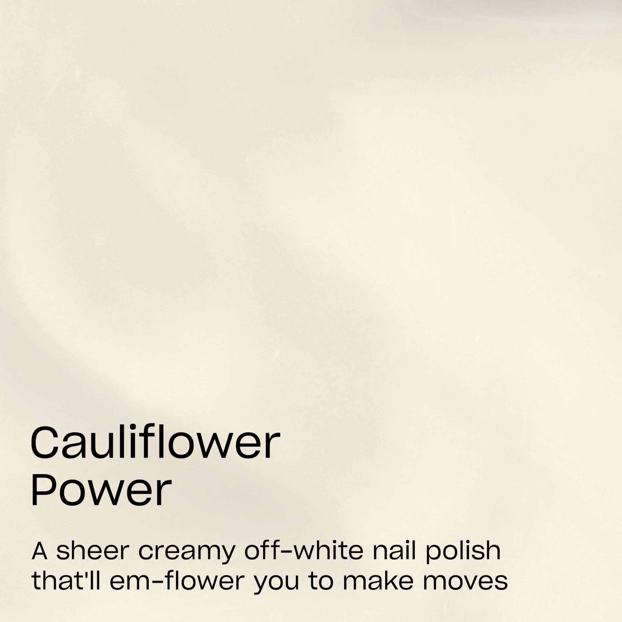 OPI Nature Strong Cauliflower Power | Semi - Sheer Soft Warm White Crème Natural Origin Nail Polish LE | Plant Based, Vegan, Cruelty Free - My Store