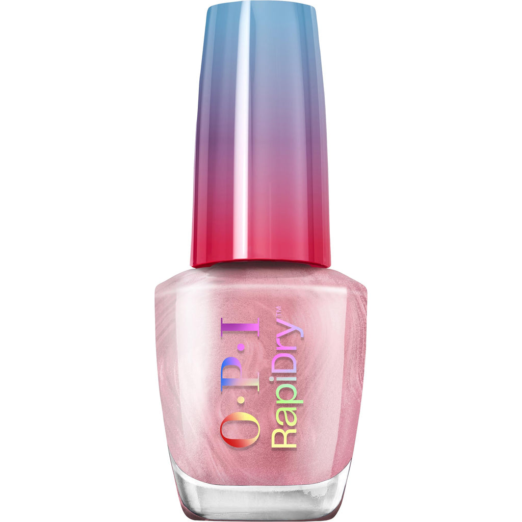 OPI RapiDry Flash n' Flirty | Opaque Soft Pink Pearl Quick Dry Nail Polish | Vegan, Smudge Proof, Fast Drying - My Store