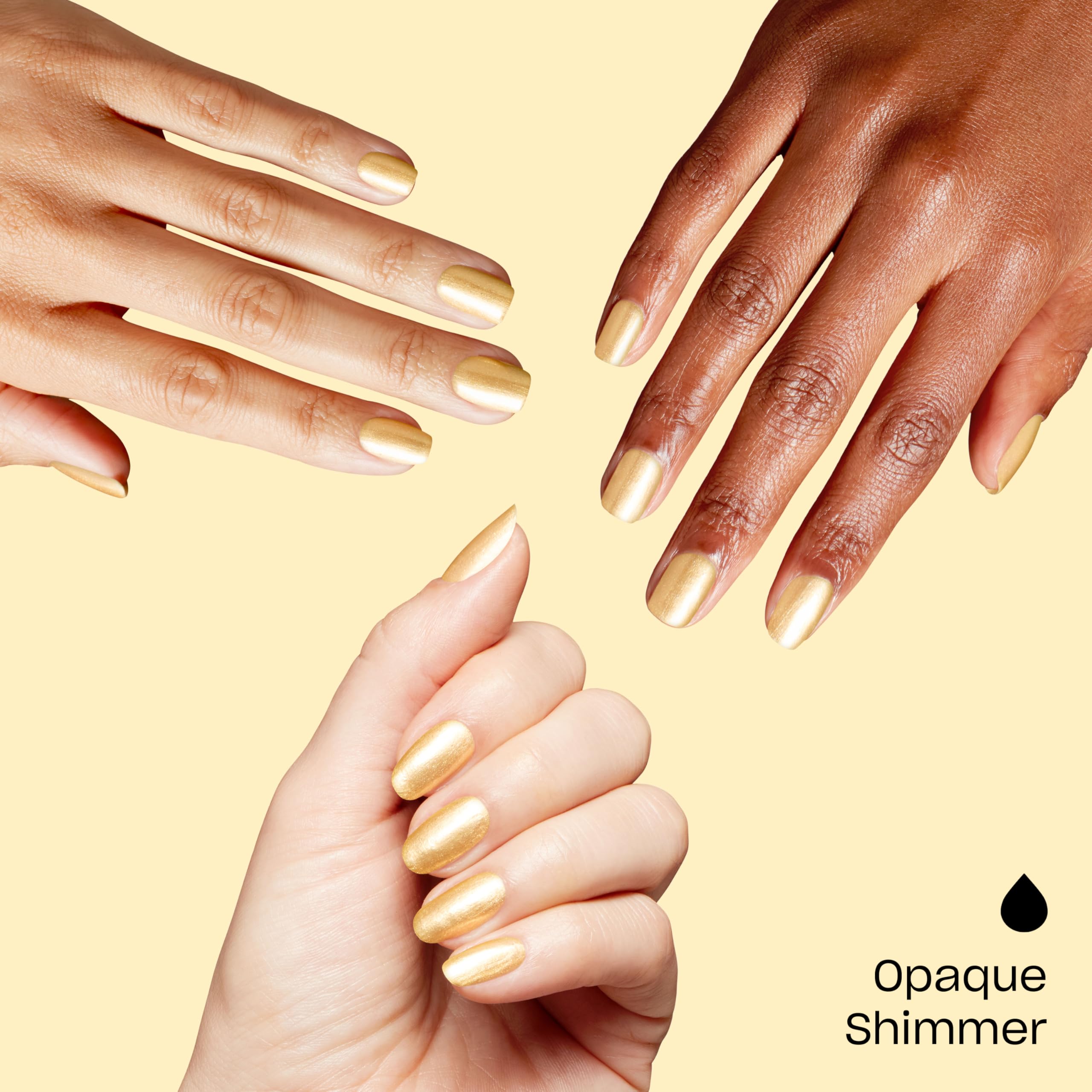 OPI RapiDry Winter Gets the Gold | Opaque Bright Warm Yellow Gold Shimmer Quick Dry Nail Polish | Vegan, Smudge Proof, Fast Drying | Snow Time to Waste | Holiday 2025 - SkinNails&Makeup