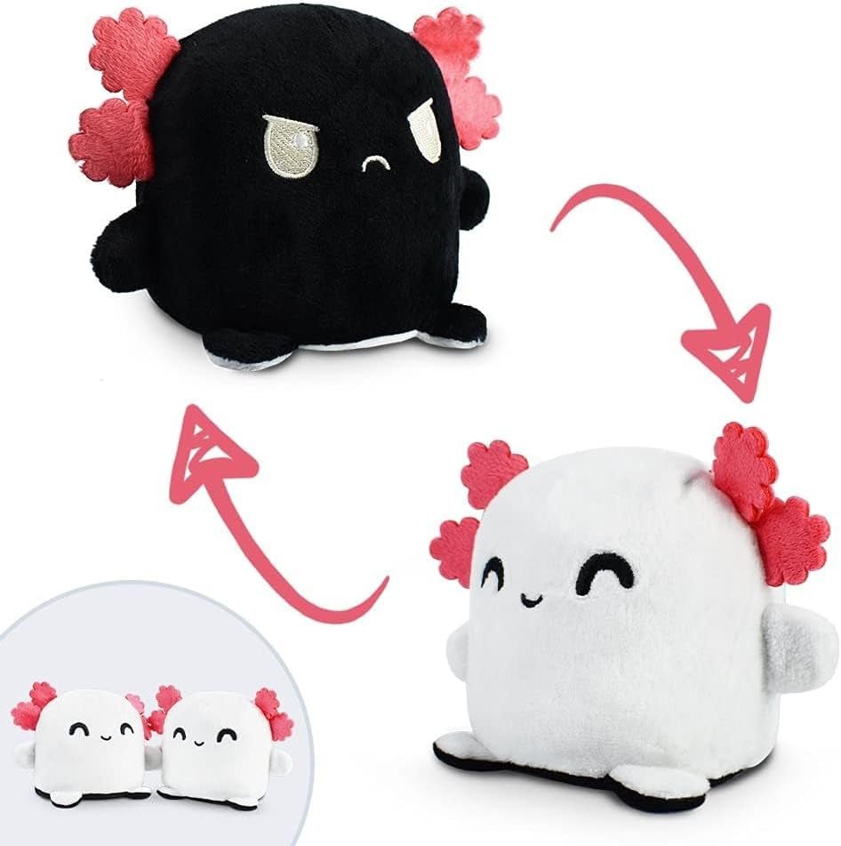  - Plushmates - Magnetic Reversible Plushies That Hold Hands When Happy - Axolotl - Huggable and Soft Sensory Fidget Toy Stuffed Animals That Show Your Mood - Gift for Kids and Adults! - SkinNails&Makeup