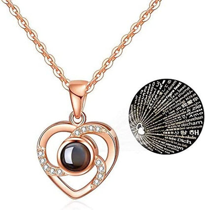 Preserved Real Wine Red Rose with Love You Necklace in 100 Languages Gift Set, Enchanted Real Rose Flower for Valentine'S Day Anniversary Wedding Bthday Romantic Gifts for Her (Wine Red Rose) - SkinNails&Makeup