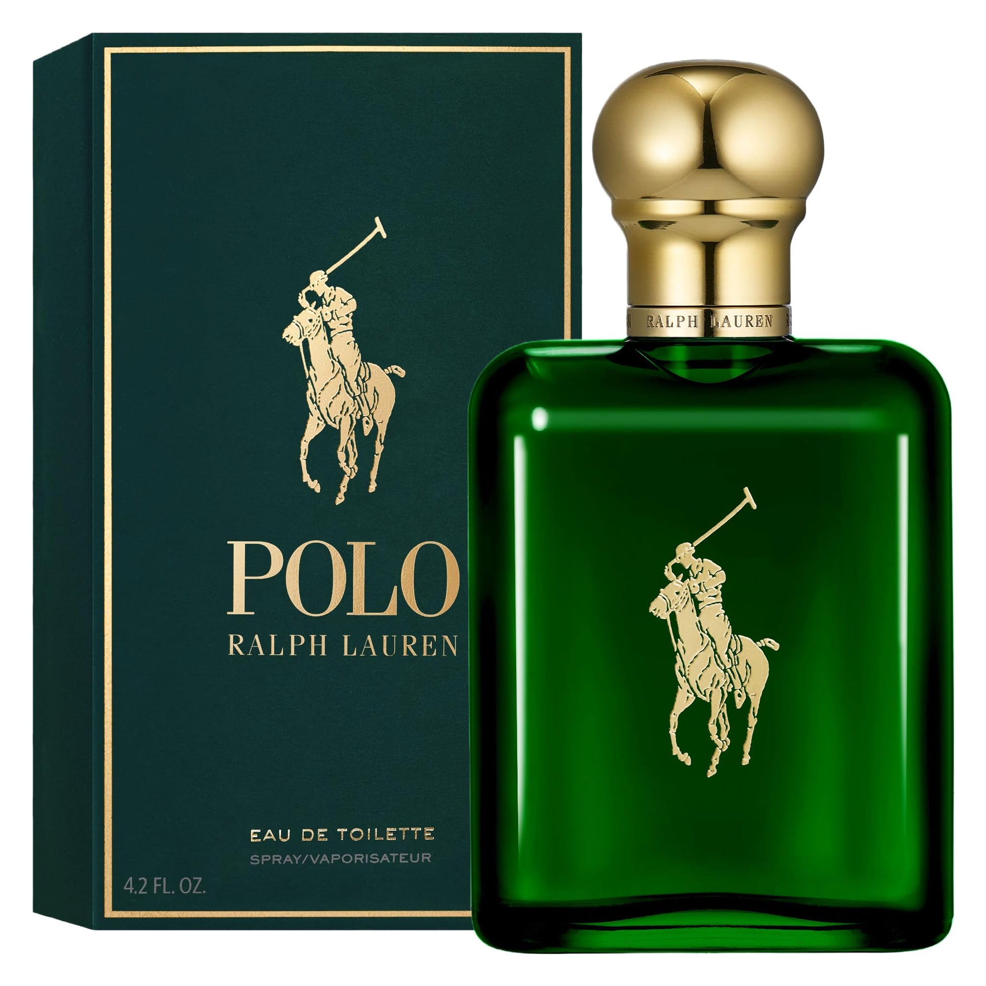 RALPH LAUREN FRAGRANCES Polo - Eau de Toilette - Men's Cologne - Woody & Spicy - With Pine, Patchouli, Leather, and Tobacco - Medium Intensity - 4.2 Fl Oz - SkinNails&Makeup