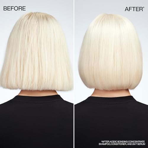 Redken Acidic Bonding Concentrate 24/7 Night & Day Serum For Damaged Hair - Nourishes & Restores, Overnight Hair Repair & Protection, Lightweight & Anti - Frizz - SkinNails&Makeup