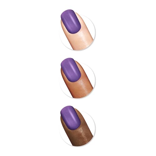 Sally Hansen Good. Kind. Pure. Nail Polish | Plant - Based, Vegan, 16 - Free Formula | Opaque, Shimmer | 355 Iris Dusk | Metallic Purple Nail Color - SkinNails&Makeup