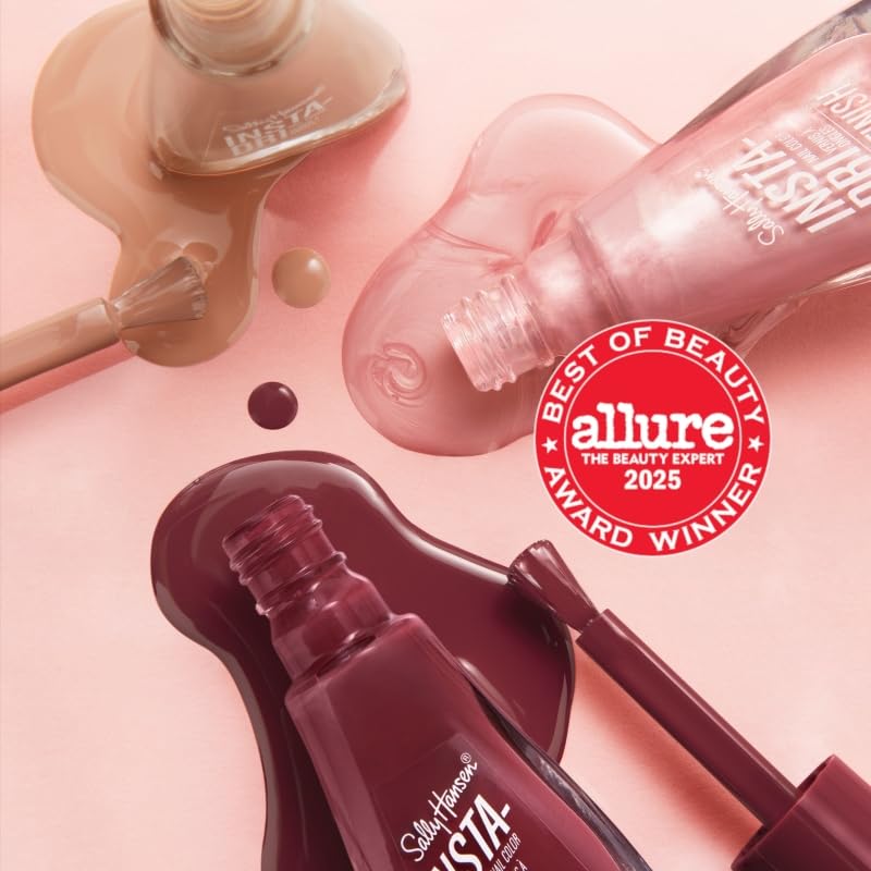 Sally Hansen Insta - Dri Crystals Nail Polish | Quick Dry, Long Lasting, Streak - Free Shine | Opaque, Shimmery | 123 Cobalt Blue | Dark Blue Nail Color. - My Store