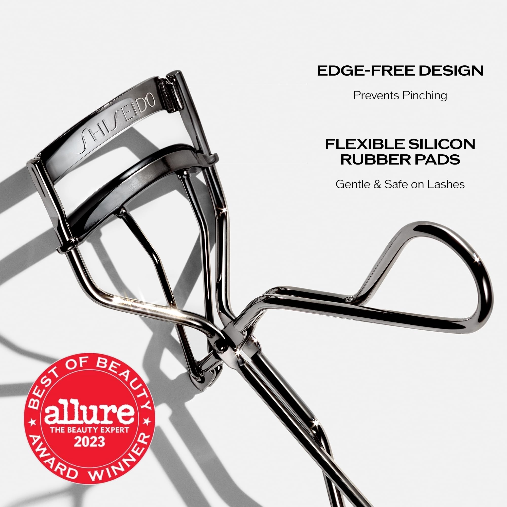 Shiseido Eyelash Curler - Crimps & Curls Lashes for Perfect, Eye - Framing Fringe - Gentle & Safe - Includes Replacement Pad - SkinNails&Makeup