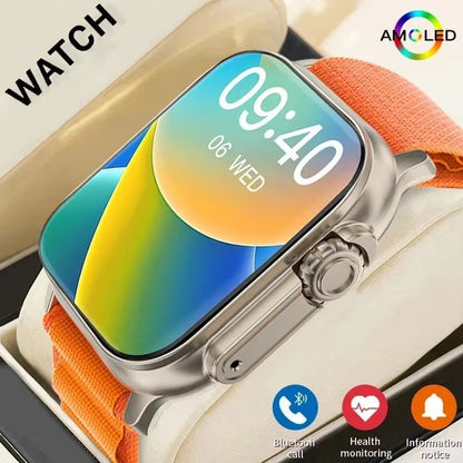Smart Watch Bluetooth Talk Smartwatch Message Alert Heart Rate Monitor Sports Watch for Android IOS Men Women - SkinNails&Makeup