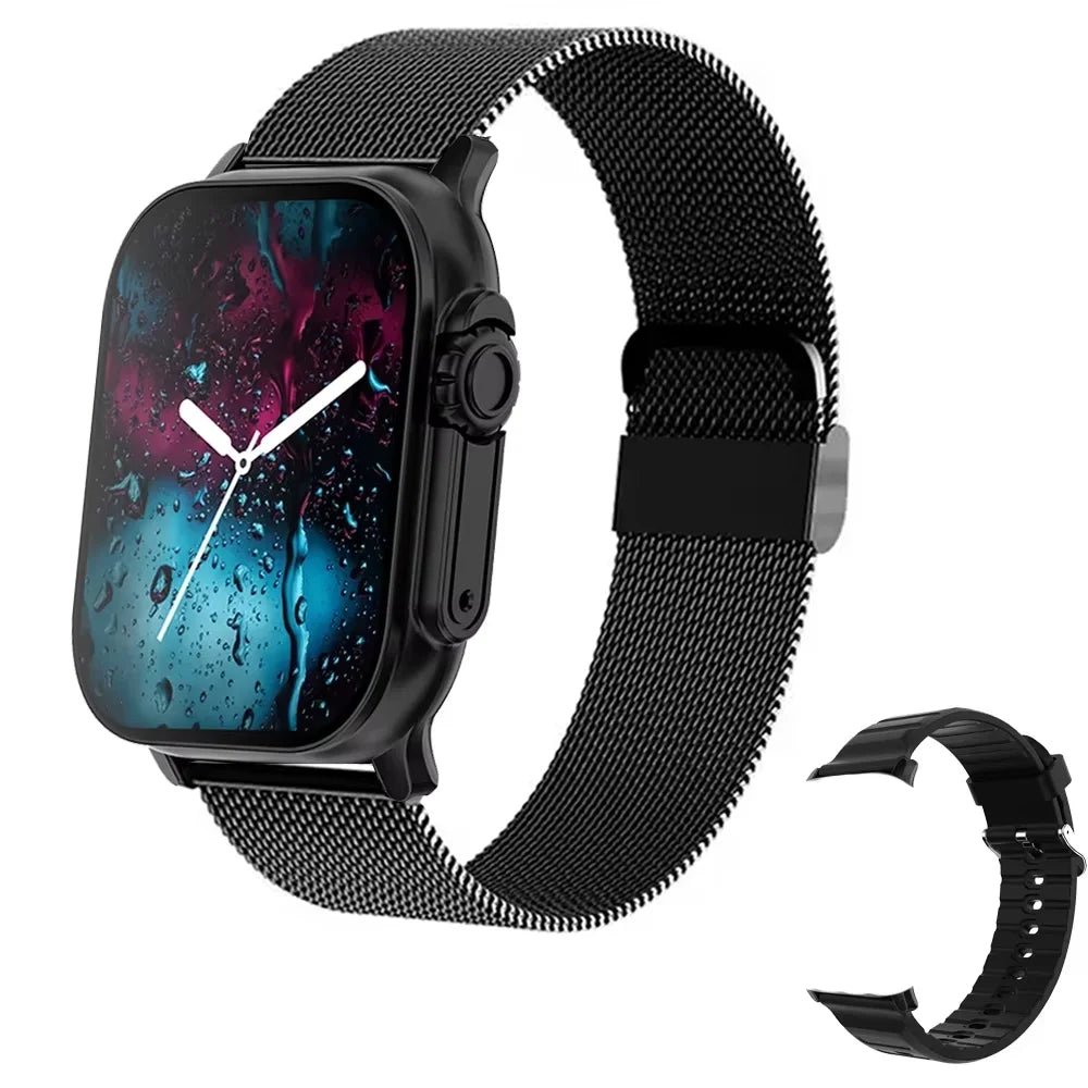 Smart Watch Bluetooth Talk Smartwatch Message Alert Heart Rate Monitor Sports Watch for Android IOS Men Women - SkinNails&Makeup