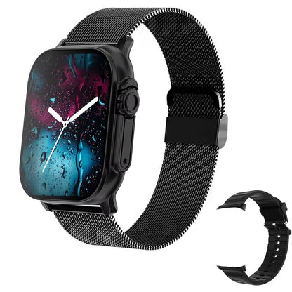 Smart Watch Bluetooth Talk Smartwatch Message Alert Heart Rate Monitor Sports Watch for Android IOS Men Women - SkinNails&Makeup