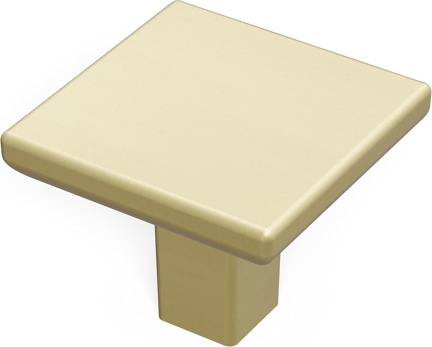 Solid Core Kitchen Cabinet Knobs, Luxury Cabinet and Dresser Knobs, Handle Pulls for Doors & Drawers, 1 - 1/4 Inch, Elusive Golden Nickel, Skylight Collection (Pack of 10) - SkinNails&Makeup