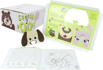 ®| Sqoosh2Poof™| Jumbo Plush Character Compressed inside Small Box | 54" Bear - SkinNails&Makeup
