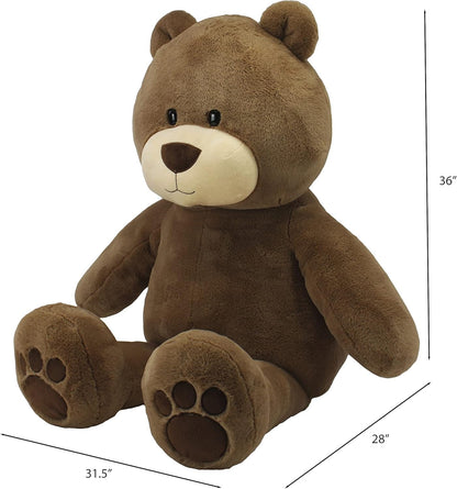 ®| Sqoosh2Poof™| Jumbo Plush Character Compressed inside Small Box | 54" Bear - SkinNails&Makeup