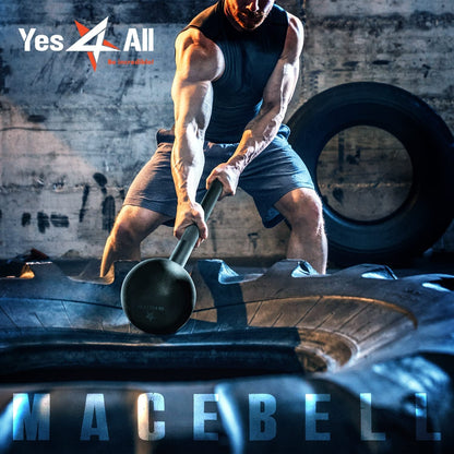 Steel Mace Bell for Strength Training, Support Full Body, Muscles, Shoulder, Grips & Forearms Workouts, Stretching 5, 7, 10, 15, 20, 25, 30 LB for Woman & Man - SkinNails&Makeup