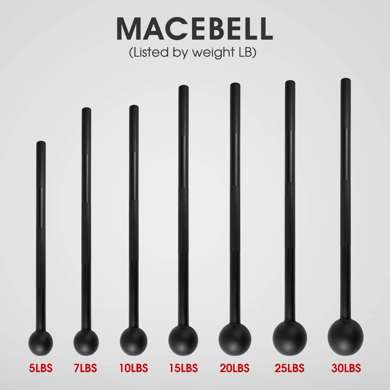 Steel Mace Bell for Strength Training, Support Full Body, Muscles, Shoulder, Grips & Forearms Workouts, Stretching 5, 7, 10, 15, 20, 25, 30 LB for Woman & Man - SkinNails&Makeup