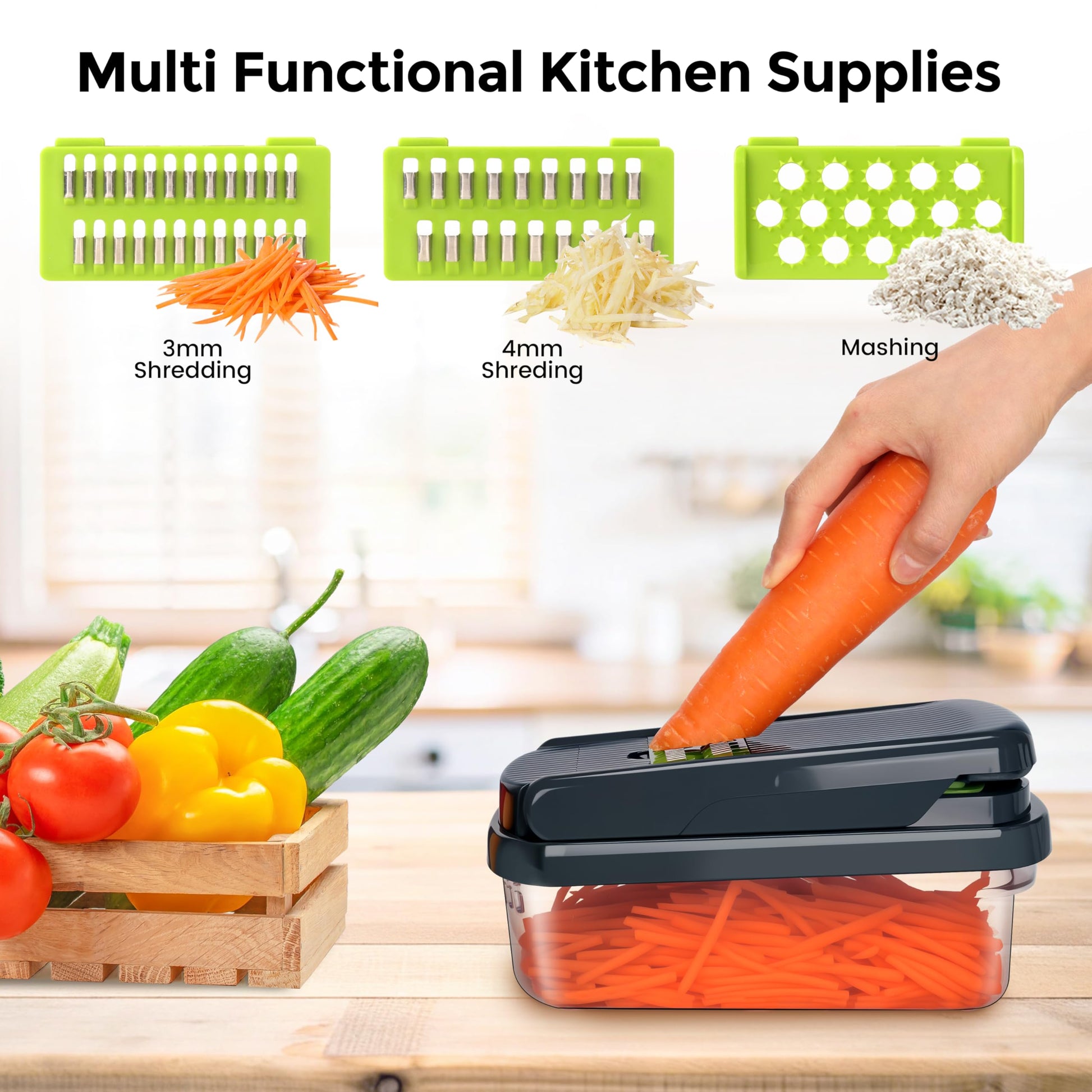Yusshn 12 - in - 1 Vegetable Chopper – The Viral Kitchen Gadget Every Home Cook Needs 🥗🔪 - SkinNails&Makeup