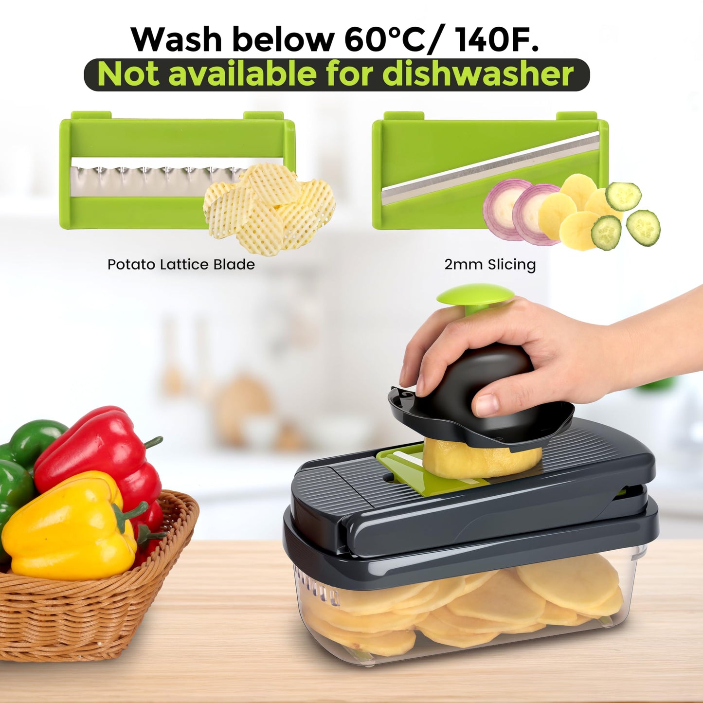 Yusshn 12 - in - 1 Vegetable Chopper – The Viral Kitchen Gadget Every Home Cook Needs 🥗🔪 - SkinNails&Makeup