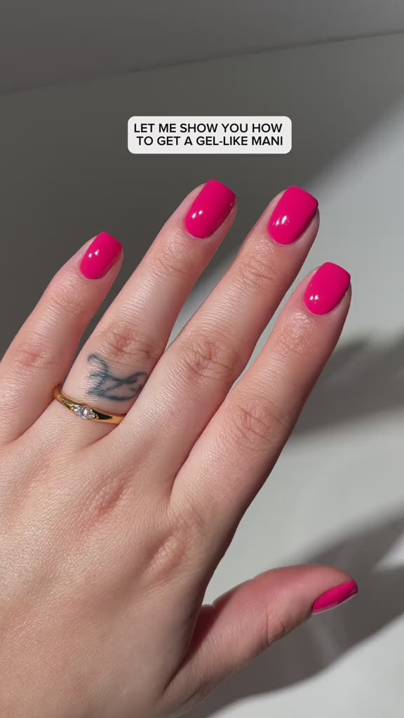 OPI Infinite Shine Candy 4 My Sweet Tart | Sheer Bright Fuchsia Pink Shimmer Long Wear Nail Polish | Good Enough to Treat Collection | Holiday 2025